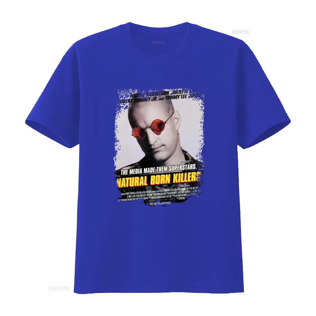 Natural Born Killers Filmplakat Inspiriertes Schwarzes T-Shirt Das Medium Machte Sie Zu Superstars Design vintage Gewaschen streetwear