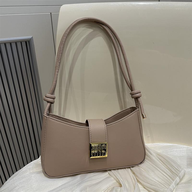 

French premium texture niche baguette bag underarm 2025 new fashionable versatile portable shoulder messenger bag хаки