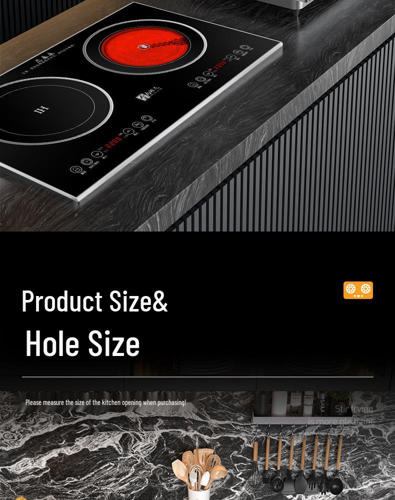 Customizable Home Double Burner Induction Cooktop (110V/220V)