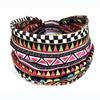 European American Women's Hair Band African Print Pattern Wide Edge Elastic Knot Sports Yoga Headband Women's Headwear Hair