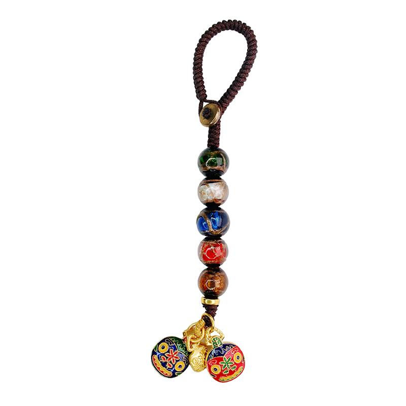 Dunhuang Auspicious Beast Keychain Pendant Chinese Cultural Guochao Gift Box Car Charm Bag Charm Souvenir Collectible