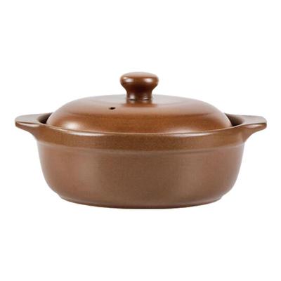 Traditional Unglazed Clay Stew Pot