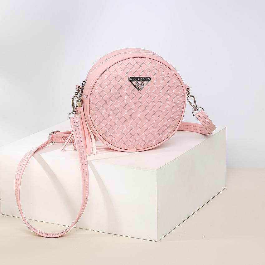 Bags for Women Knitted Bags for Autumn and Summer Girls Mini Tassels Small Round Bags Change Small Mobile Phone Bags Bags