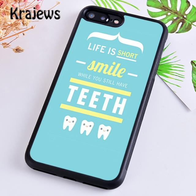 Krajews Dentist Dental Hygienist Tooth Phone Case Cover For iPhone 17 Air 16 15 14 plus 12 pro max coque Fundas