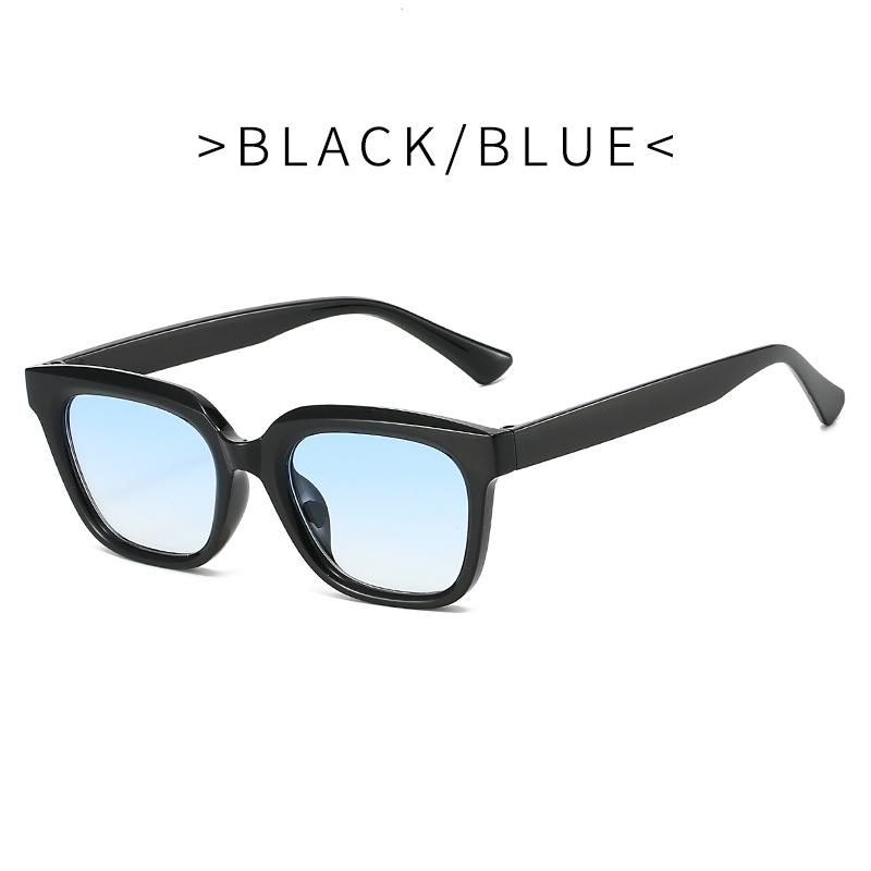Square Small Frame Sunglasses  New Comfortable Gummy Glass Frame Sun Protection Glasses Sun Protection for Travel