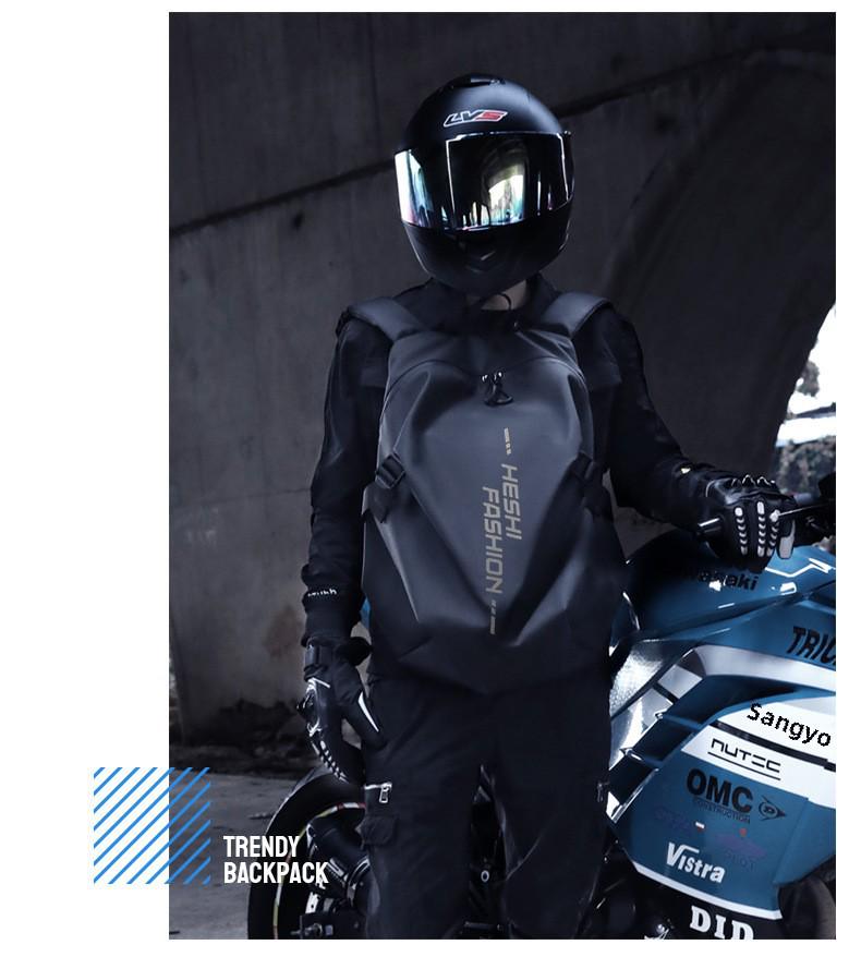 Motorradhelm-Rucksack mit großer Kapazität für Radfahrer - Unisex-Reisetasche