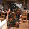 Retro Floral Pattern 2D Phone Case for Samsung S26 S25 S24 S23 S22 S21 S20 A55 A54 A53 Tempered Glass Protective Cover