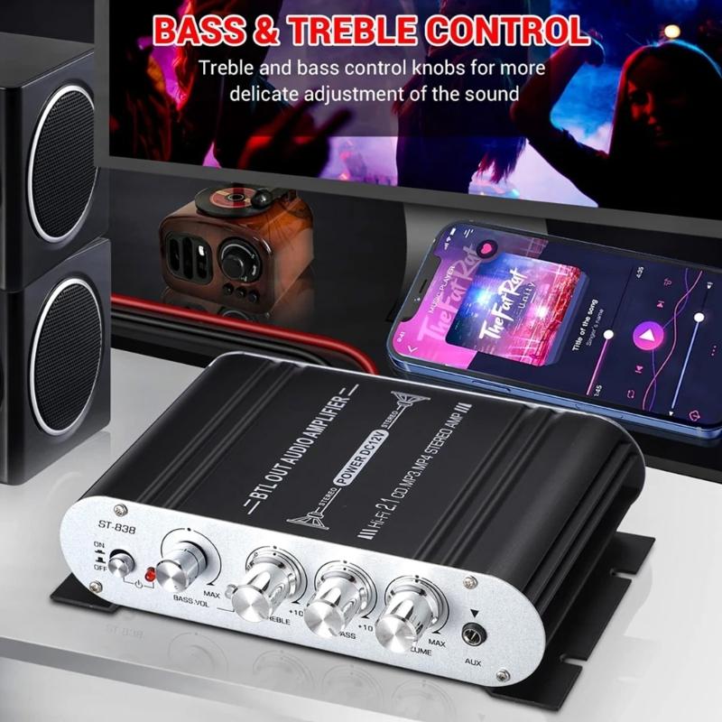 Versatile sound Enhancer Amplifier with Easy Integration for Improved In Vehicle Music Experience Simple Operate
