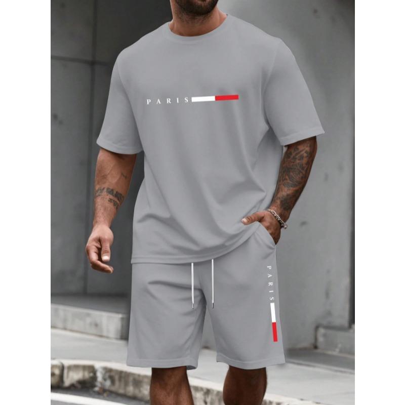 Men's Tracksuit  Man Clothing Summer T-shirt