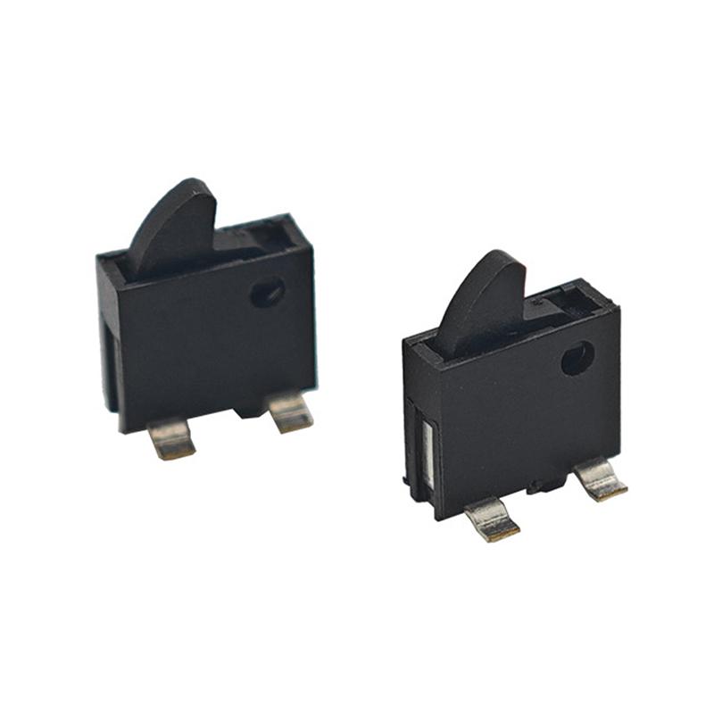 10Pcs Kfc-W-14 4 Pin Mini Slide Switch Reset Micro Toggle Switch Miniature Switch Limit Vertical Black Columnar 16V 100Ma