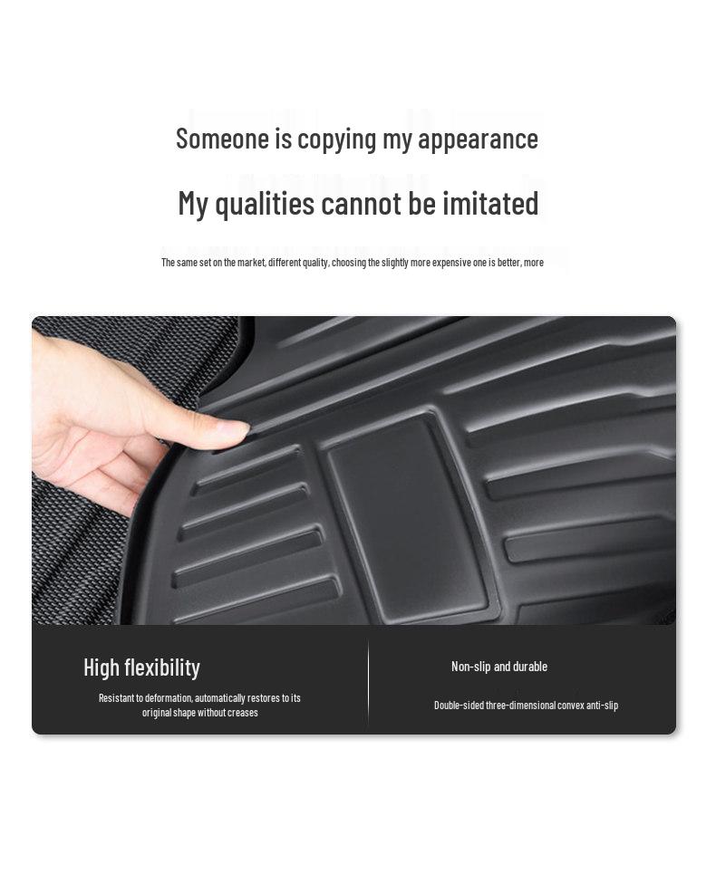 2023 Xiaopeng P7 Trunk Mat & Tail Car Accessory Set for Interior Modification