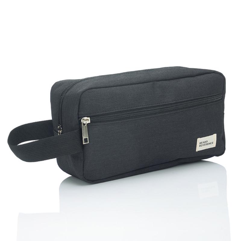 Men Travel Shaving Kits Cosmetic Makeup Organizer Women Toiletry Bag with Double Compartments Beauty