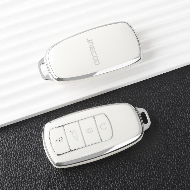 For Chery Jaecoo 7 J7 J8 Phev Tpu Car Key Case Cover Protection Shell Auto Keychain Interior Supplies Accessories