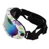 Dog Sunglasses Dog Goggles Pet Glasses UV Protection Winproof for Dogs Eyes Protection Red Lens White Purple Frame