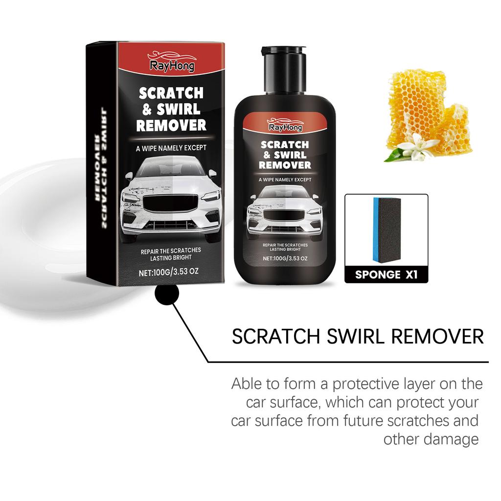 RAYHONG Car Scratch Care Cream Car Paint Scratch Polishing Cleaning Degreasing Maintenance Care Cream