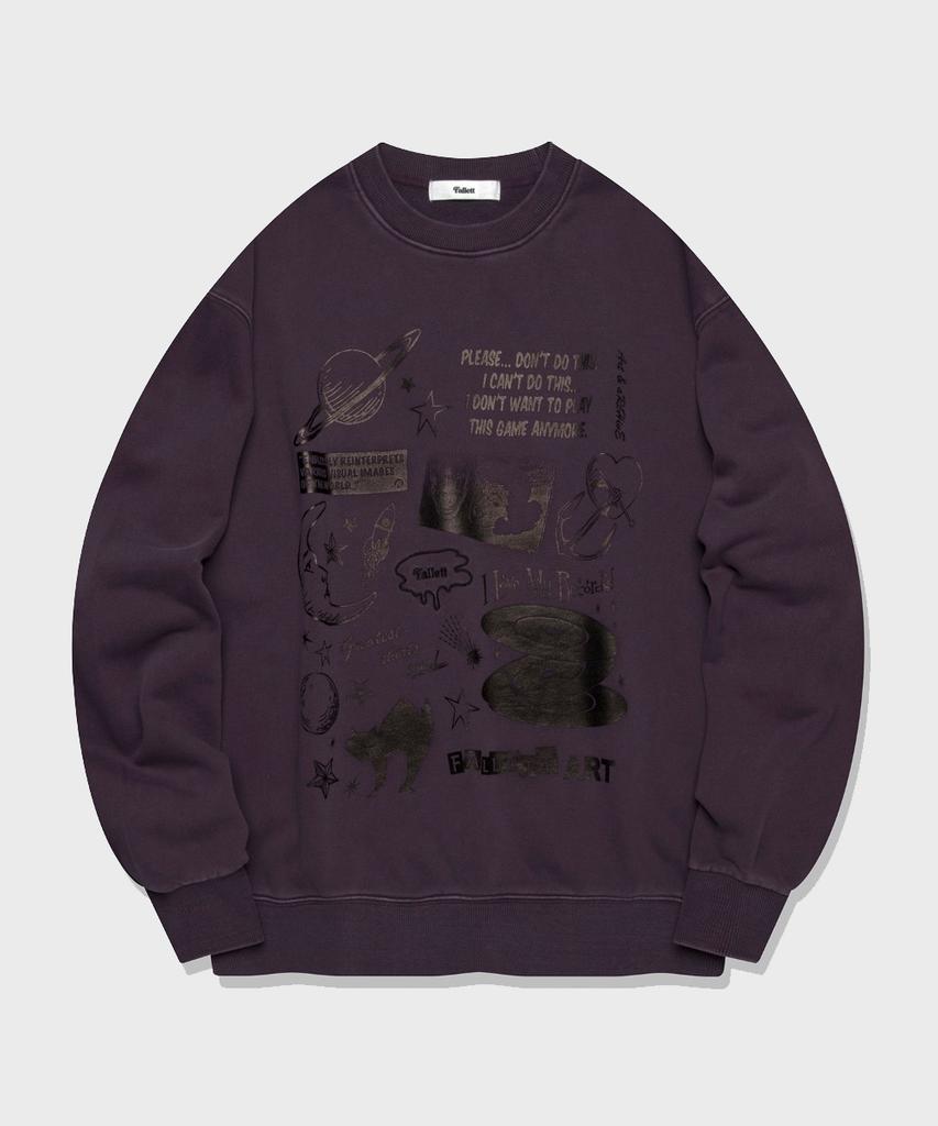 FALLETT Art Archive Sweatshirt Pigment Purple