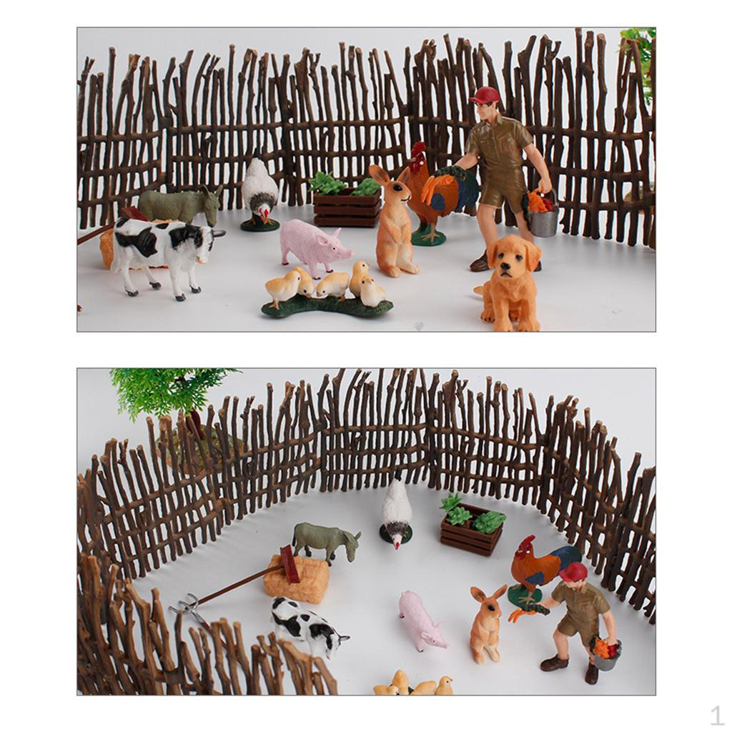 Plastic e Doll House Pig Pen Farm Playset for 3 Year Old Girl 10pcs Style C