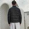 Reebok Solid Color Zip Stand Collar Down Jacket Unisex Jacket Black 23FRC275UGH0
