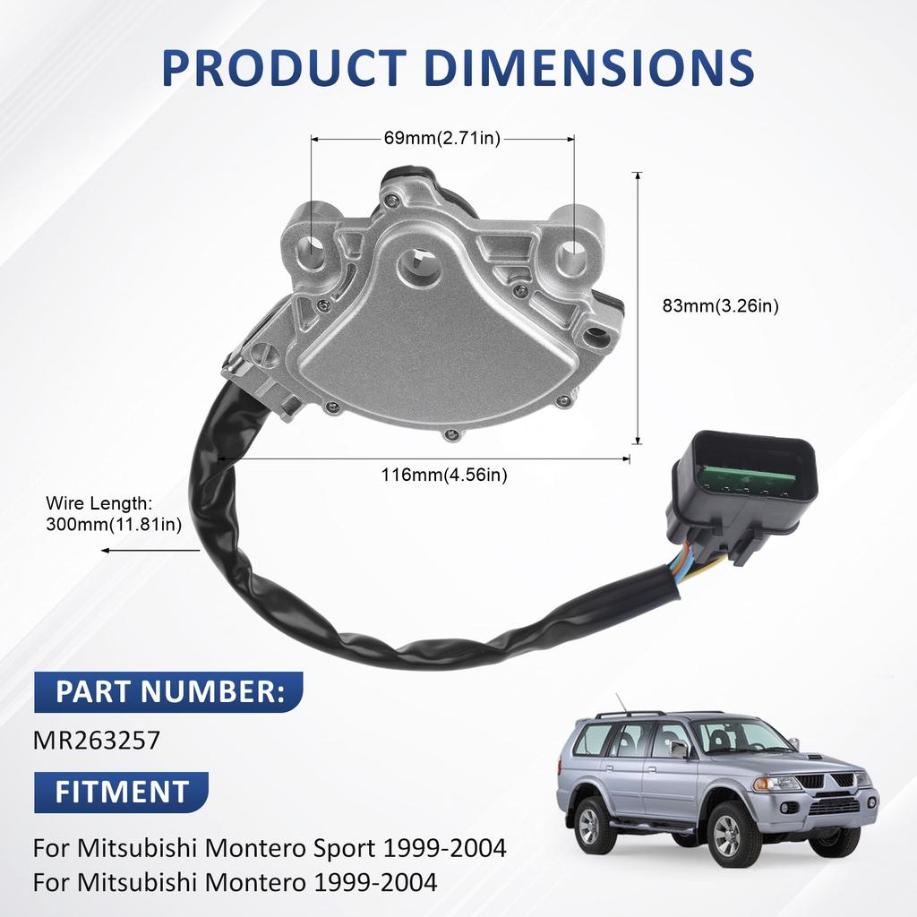 Neutral Safety Switch A/T Case Inhibitor Switch For Mitsubishi Pajero V73 V75 V77 Montero Sport Triton L200 OE MR263257 8604A015