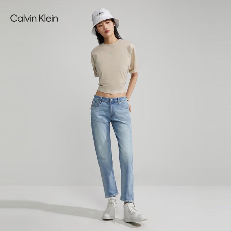 Calvin Klein Jeans Women s CK Logo Cotton Short Sleeve T-Shirt S