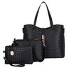 Women's Bag New Fashion Women's Shoulder Bag Woven Handbag Three-piece Set Child and Mother Bag