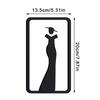 Acrylic Simple 3D Women Men Toilet Sign Plate Wash Room Wall Label Sticker For Shopping Mall Wc Decor
