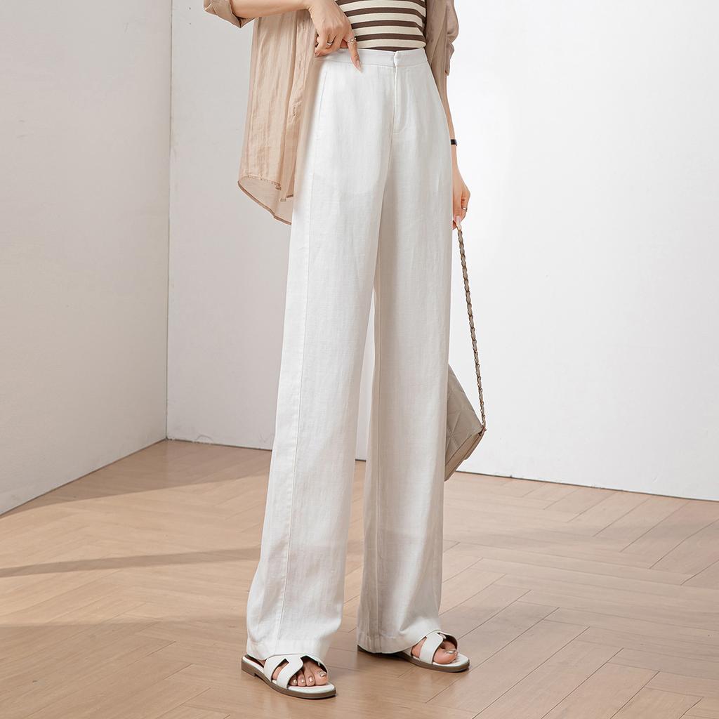 Wide Leg Pants Women's New Summer Thin Style Dragging and Lazy Casual Pants