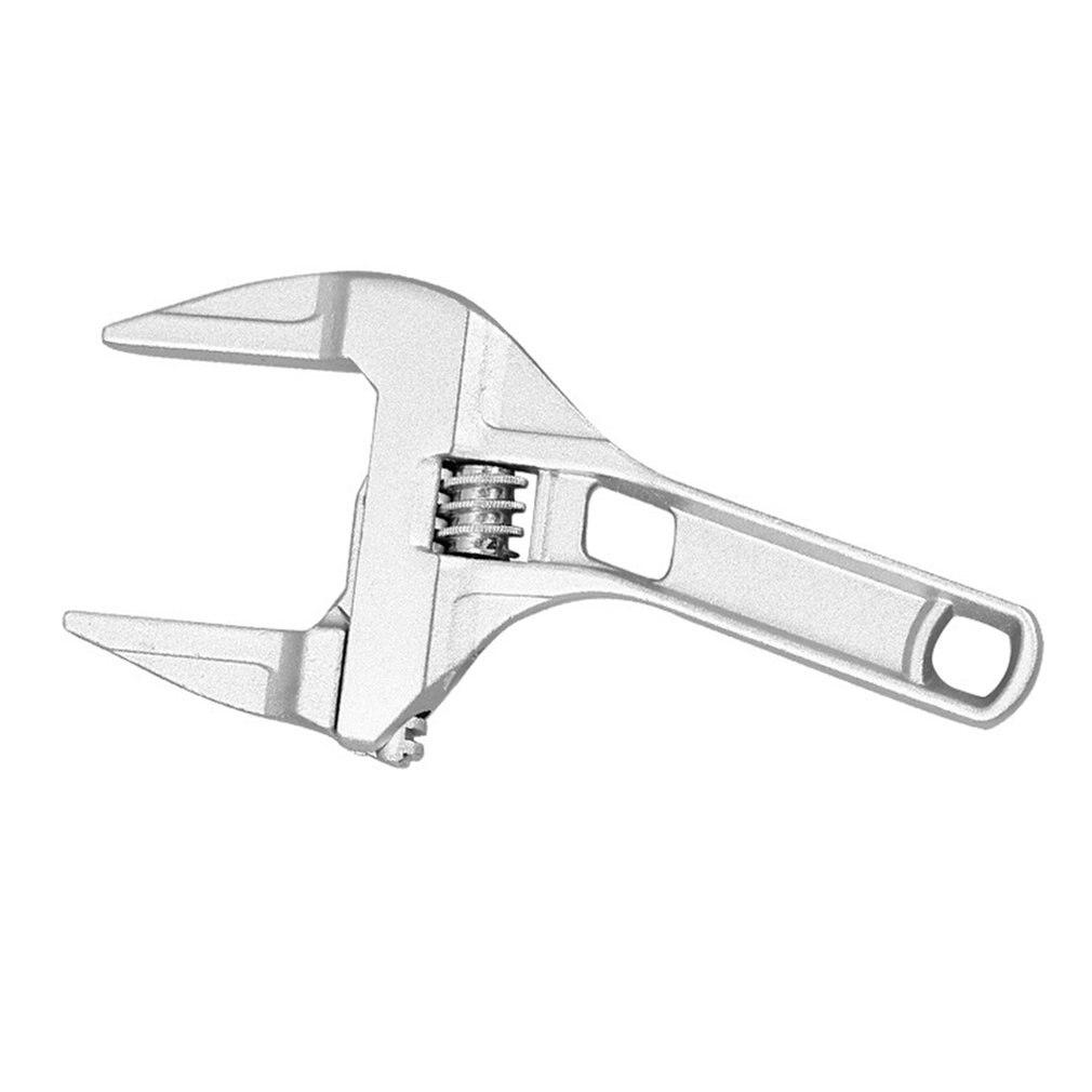 6-68MM Large Opening Bathroom Wrenches Adjustable Wrenches Short Handle Professional Wide Jaw Aluminium Wrenches Repair Hand Tools