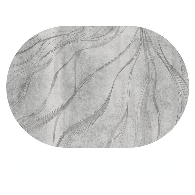 Modern Oval Rugs Room Decoration Teenager Carpets Home Decor Floor Mat Large Area Carpet In Living Room Non-slip Lounge Rug