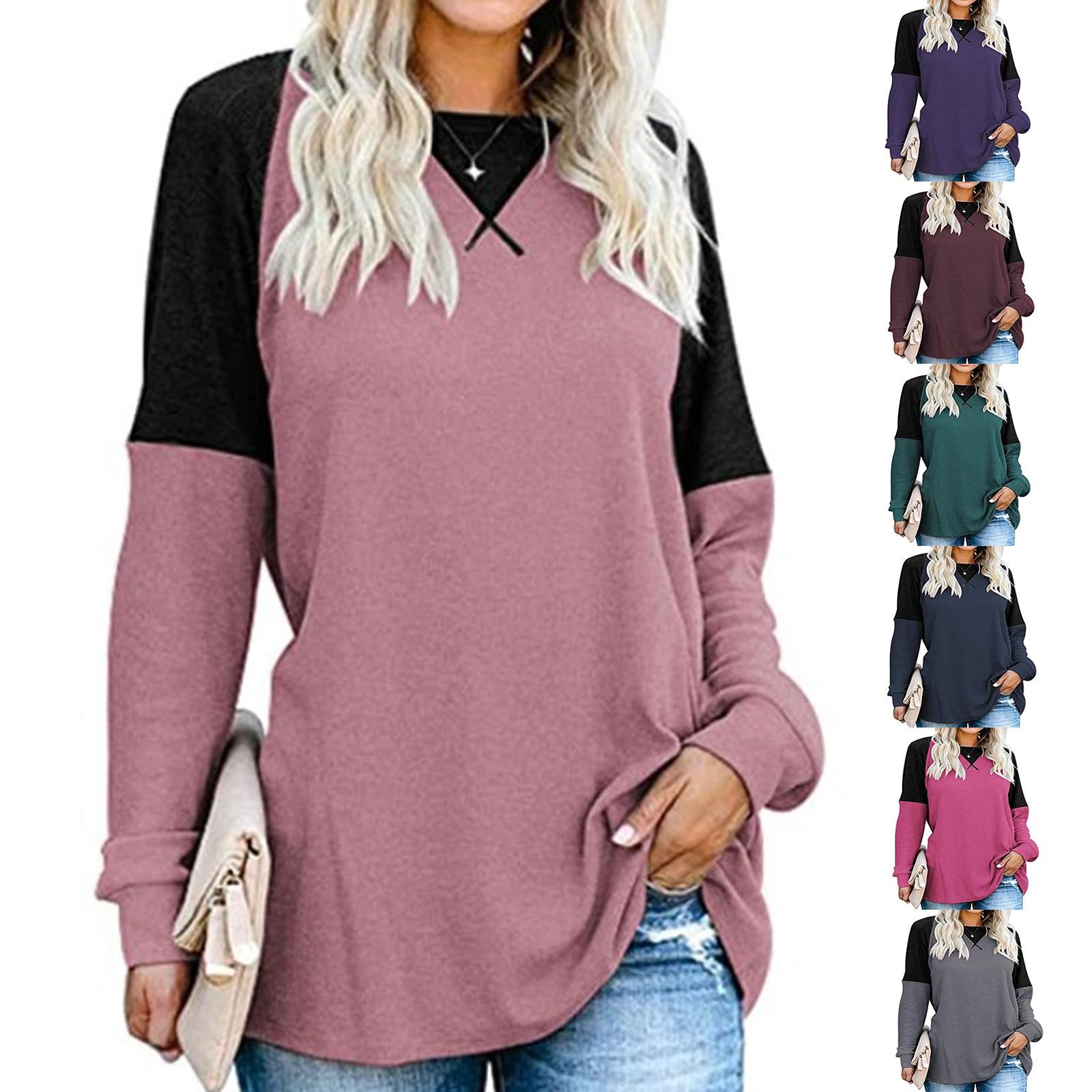 

Женская модная летняя однотонная туника с длинным рукавом, повседневная блузка