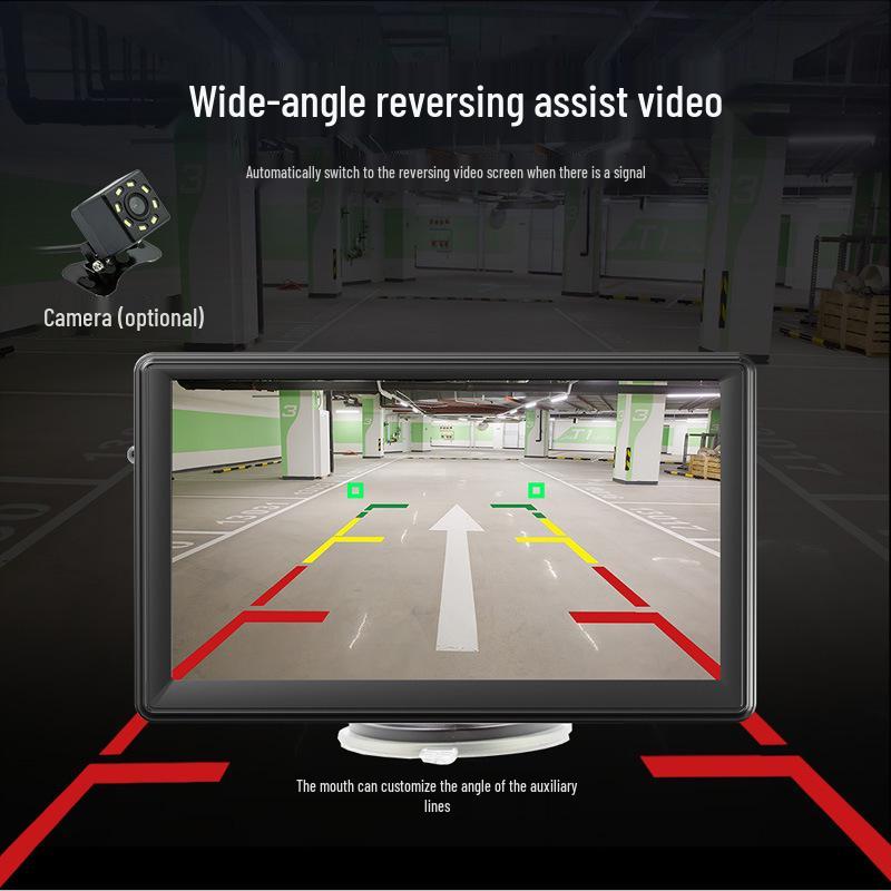 7" Portable Car Bluetooth MP5 Player with Android Auto, Rear View, Apple CarPlay, and Reversing Screen