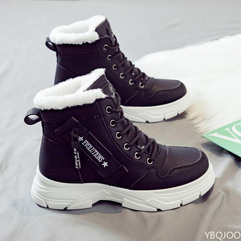

Winter Warm Snow Boots Women s Versatile New Simple Comfortable Daily Casual Anti slip Wear resistant Women s Short Boots 36 чёрный
