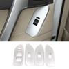 Car Window Glass Lift Switch Button Control Panel Frame Cover Trim For Toyota Land Cruiser Prado FJ150 150 2014-2018 Accessories