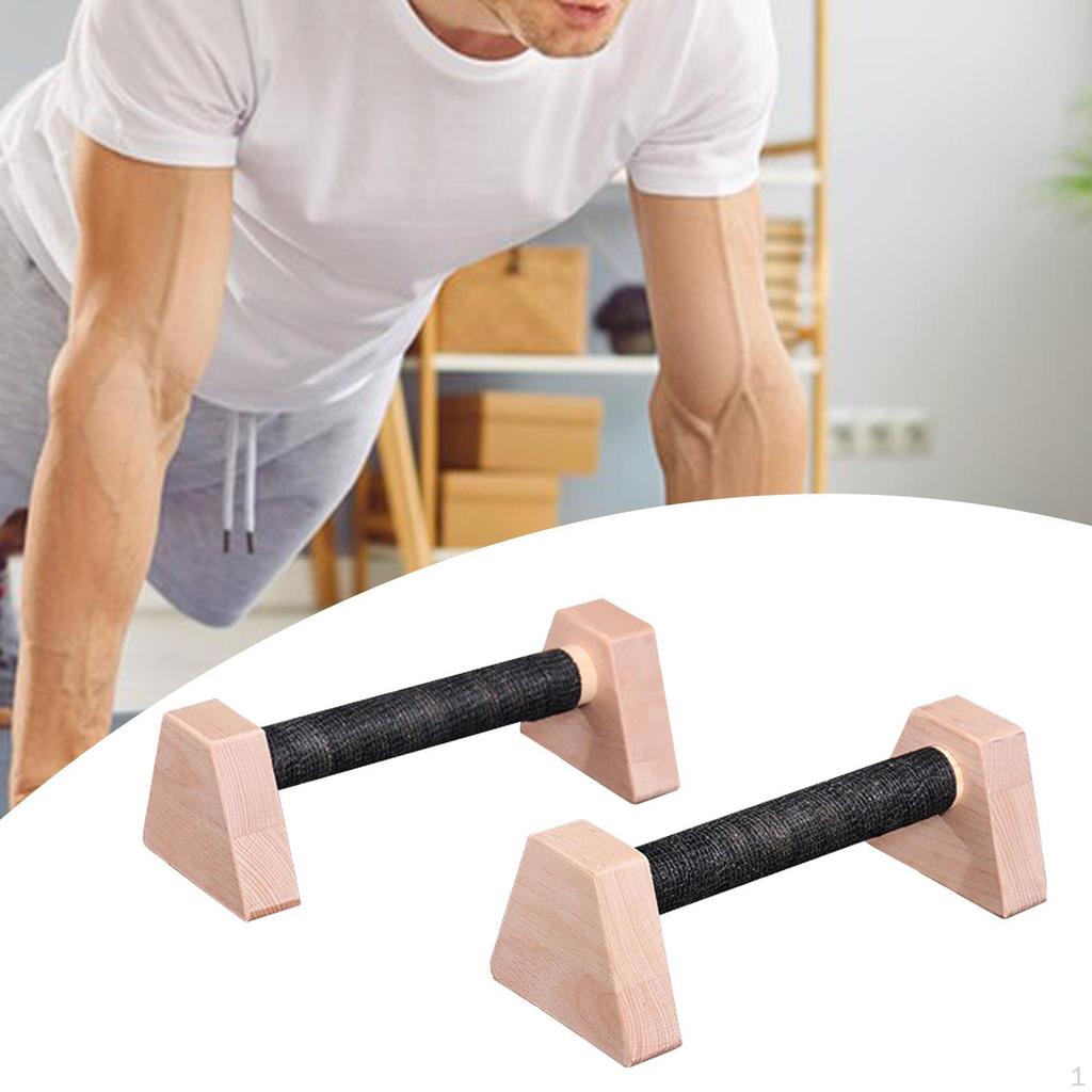 2 Bar Stands for Men, Upper Body Strength Training, Wooden Planks, Blocks To Do Home Gym