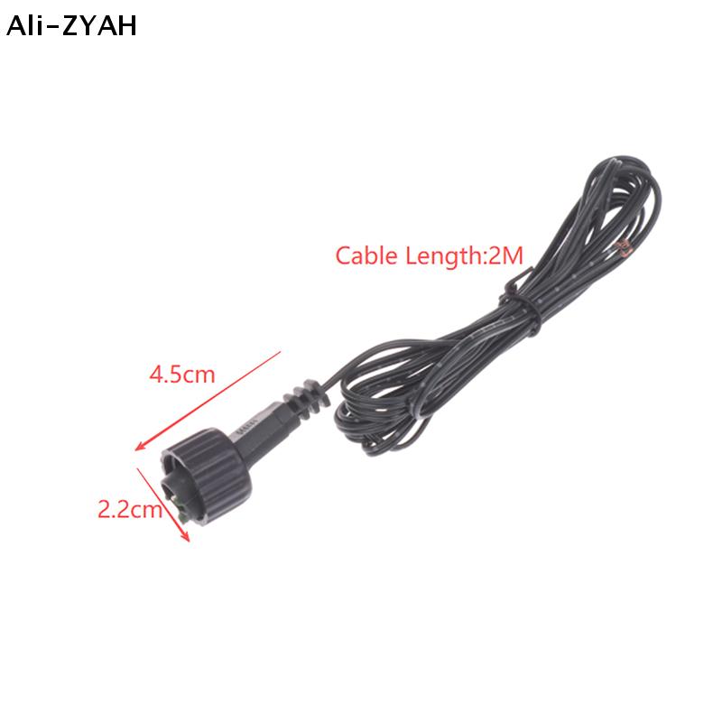 2Pin LED Connector Male 2Meters Black 2Pin Plug Connector Wire 1/3/5/pcs Waterproof Extension Cable For Solar Panel