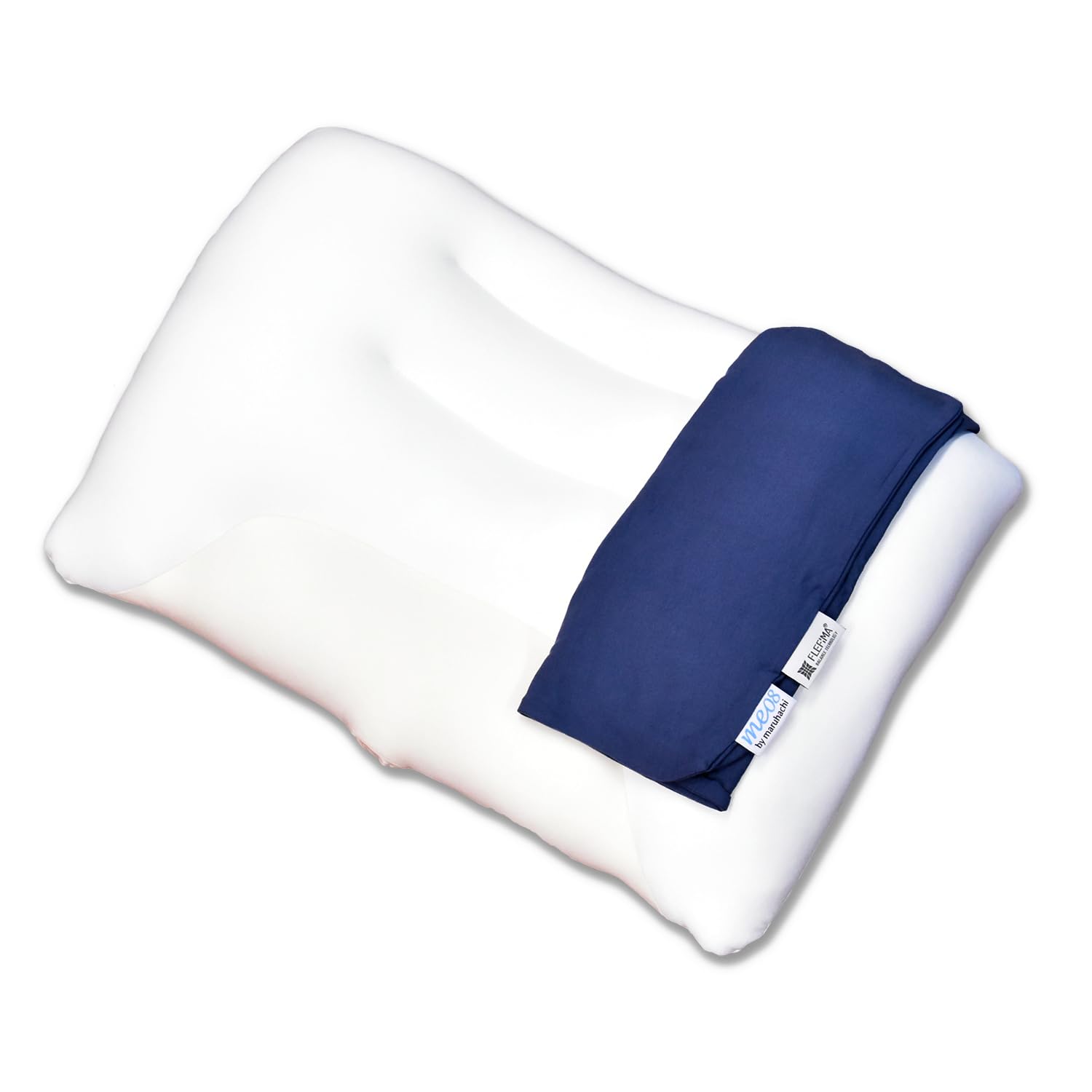 

me08 FLEFIMA Collaboration Angel Sleep Pillow, Wing Beads, Supports Neck and Back Sleeping, Fits Comfortably, Urethane Fill with Wadding, Washable