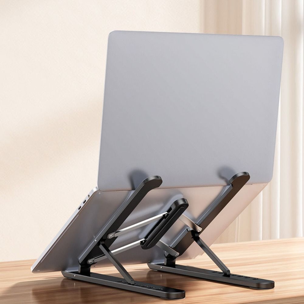 ABS Laptop Holder Stand Foldable Aluminum Alloy Notebook Support Base Lifting Cooling Holder Lifting Foldable Laptop Stand