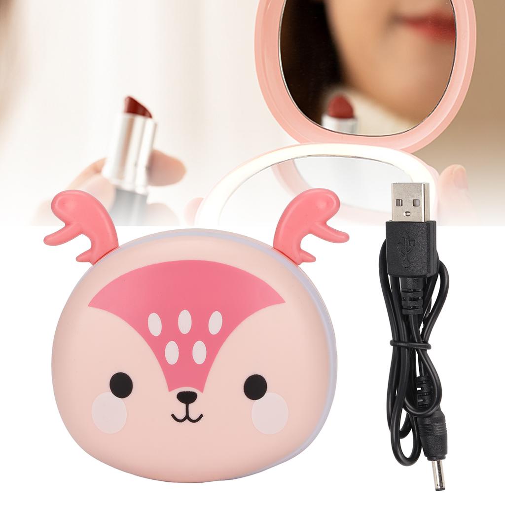 Hand Warmers Cute Shape USB Electric Portable Pocket Handwarmers with Lighted Mirror for Winter