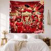 Liverpool Football Club Vægdekoration Vægtæppe Kunst Til Kæledyrsminde Fødselsdag Bryllupsfest Baggrund Familiegave