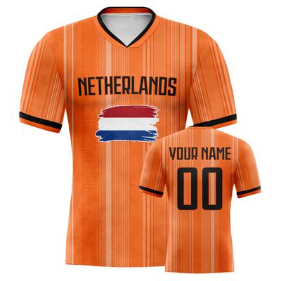 Custom Netherlands Soccer Jersey Personalized Soccer Shirt with Name & Number Team Football Jerseys Soccer Lover Gifts for Fan