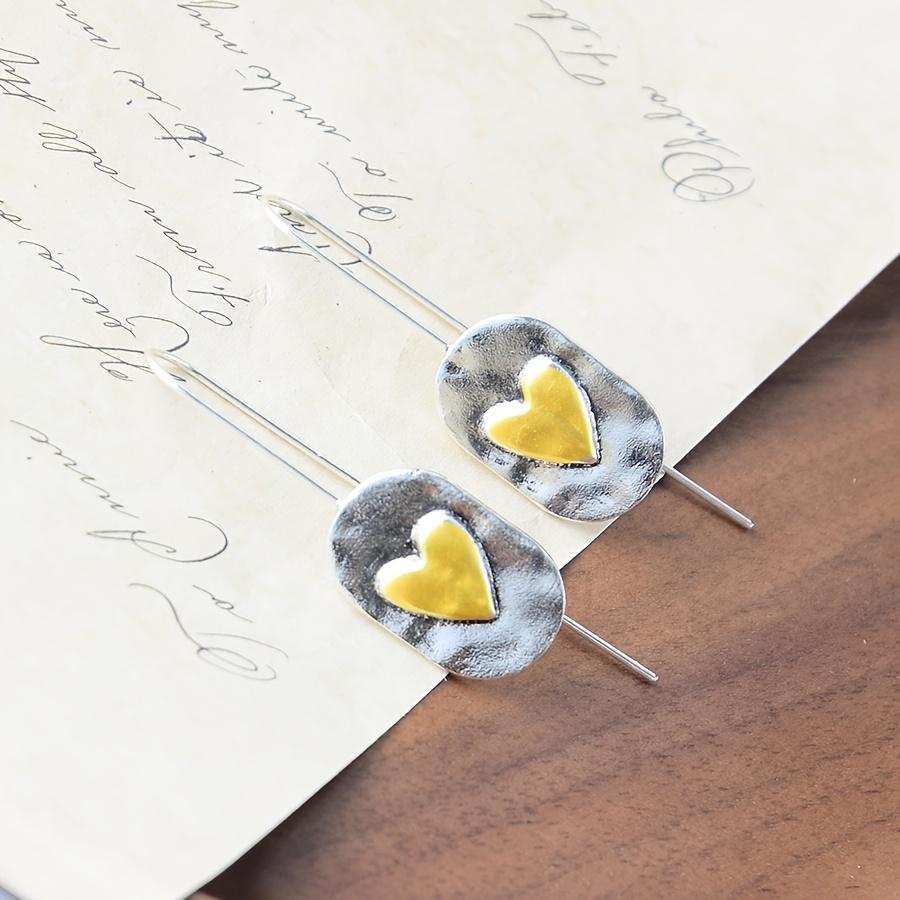 

Винтажные Богемные Этнические Серьги-подвески в форме сердца Уникальные Повседневные Дорожные Серьги-капли/подвески Романтические Ювелирные Аксессуары Прочные