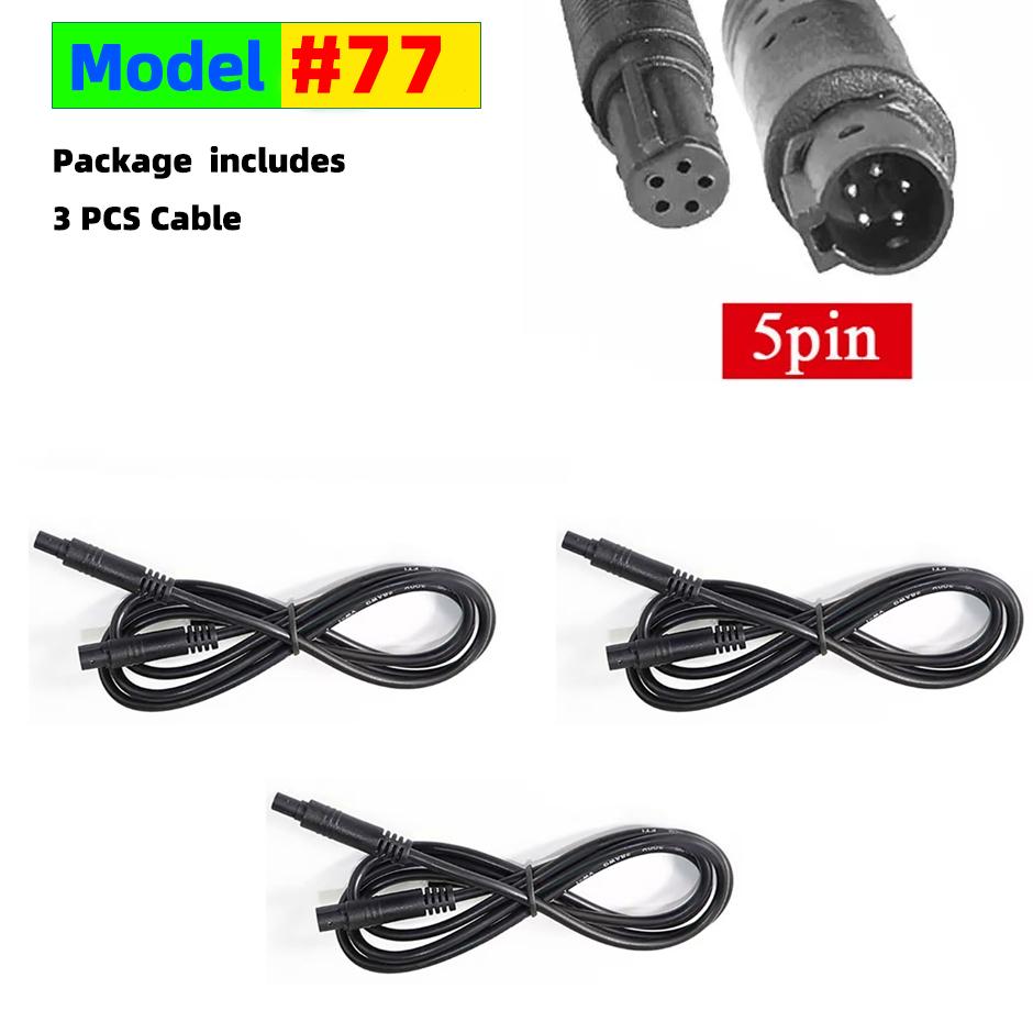 4-Pin or 5-Pin Car DVR Camera Extension Cable 2M Male for Female Connector Cord for Dashcam Reverse Camera Cable