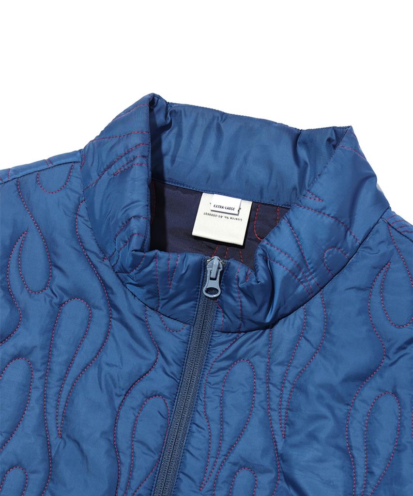 Critic Flame Quilting Jumper Navy