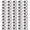 50 Sets Pull Ring Rivet 10x9mm Zinc Alloy Screwback Round Head Rivets with 5.5mm Iron Screws for Phone Case Belt Bag