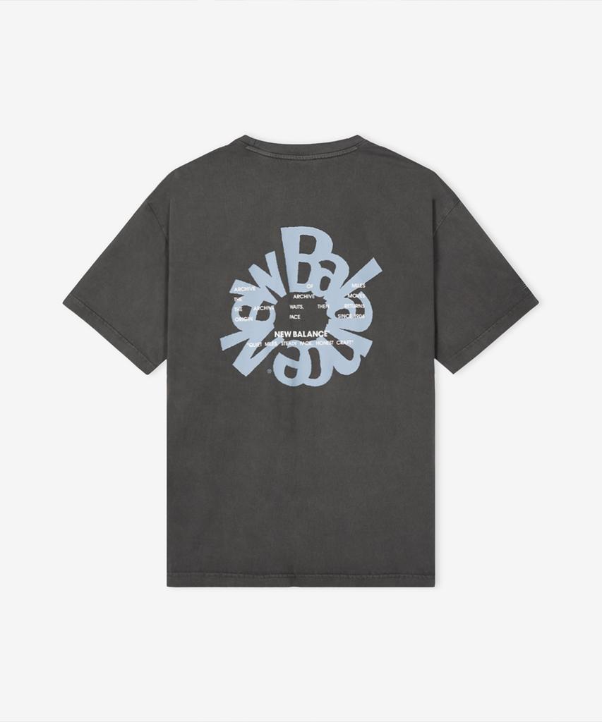 Nyuballanseu Nbneg3A113 / Uni Archive Pace Circle Short Sleeve T-Shirt (Charcoal)
