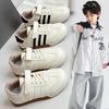 2025 Spring/Autumn Kids' White Sports Shoes: Soft Sole Toddler Sneakers & Boys' Casual German Training Shoes