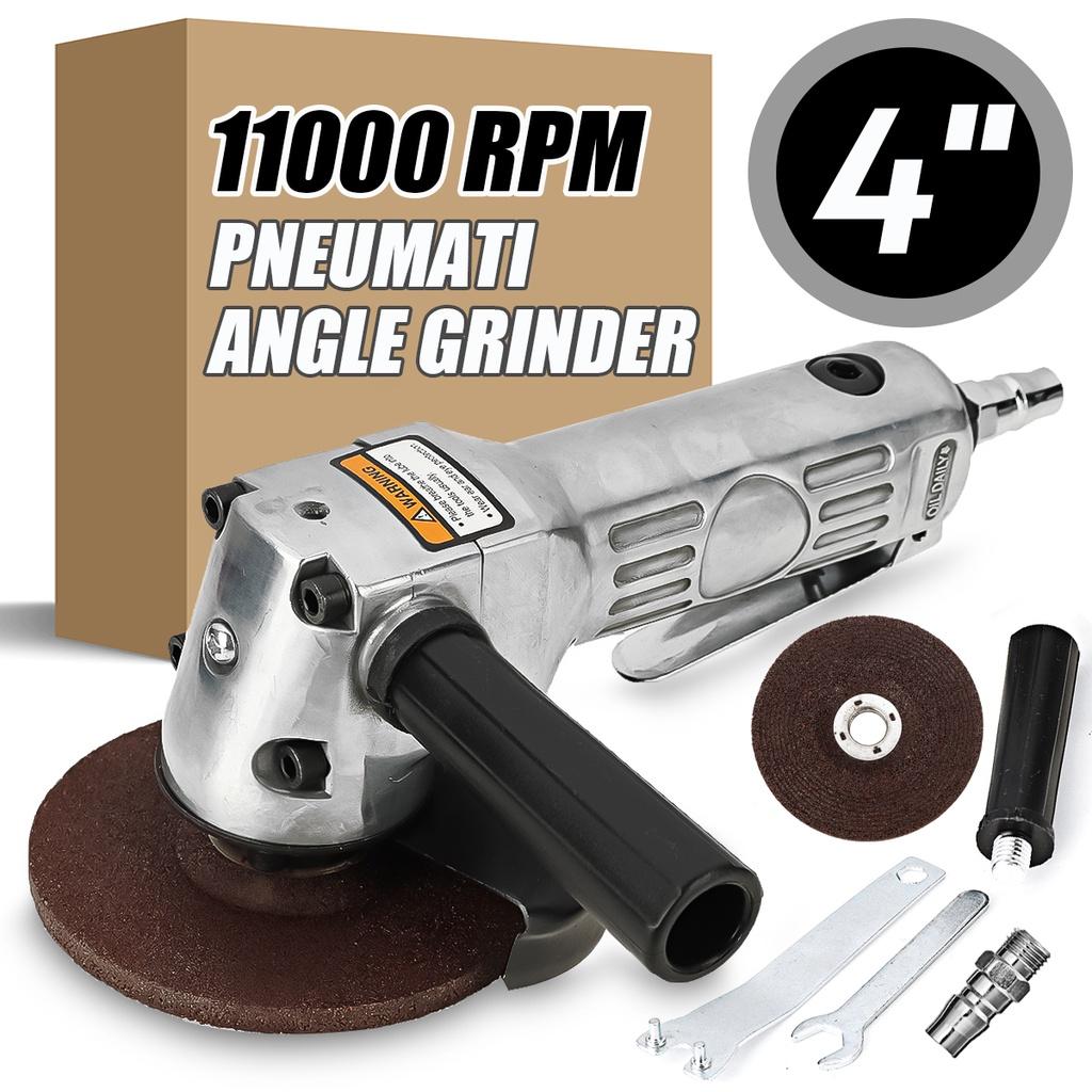 4-Inch 11000 RPM Pneumatic Angle Grinder Electric Grinder Polishing Machine for Cutting Metal Hand Polishing