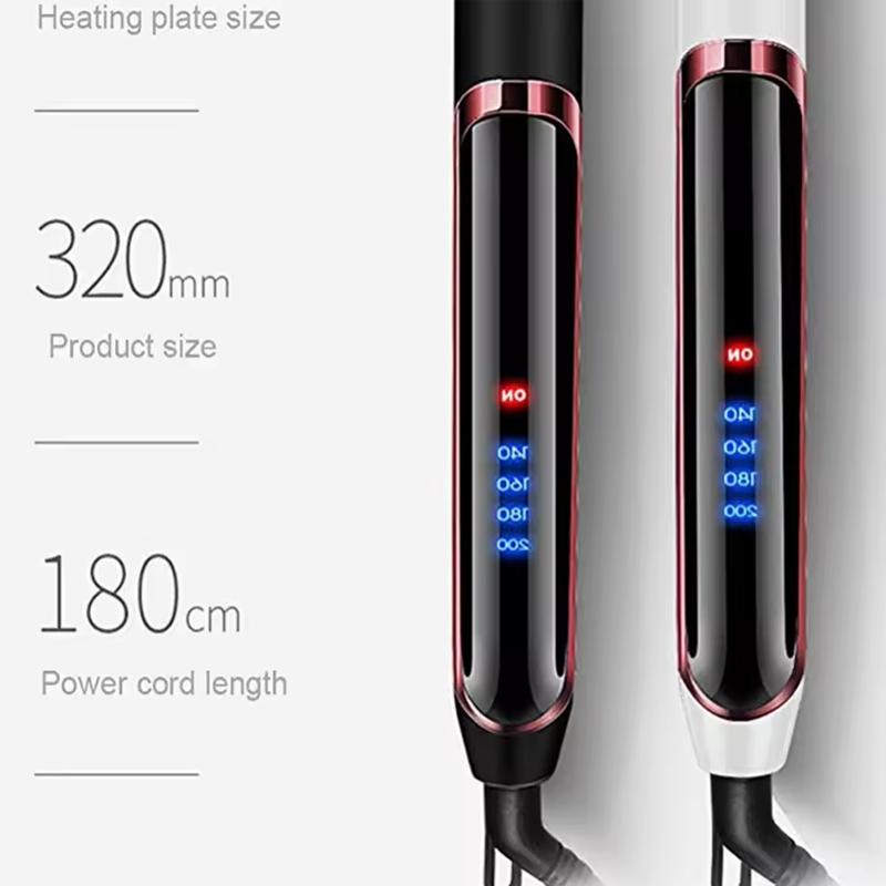 Professional Hair Straightener Ceramic Ionic Fast Heat-Up Hair Flat Iron Negative Ion Iron Lcd Display Hair Straightener