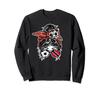Messy Bunn Hair Soccer Girl Trinidad and Tobago Fan Jersey Sweatshirt