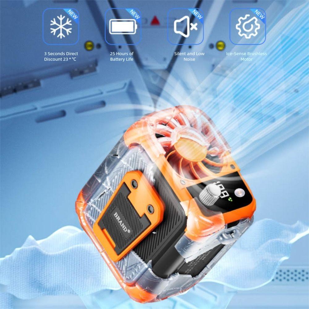 150 Gear Outdoor Camping Fan Portable Cooling Tools Waist-mounted Fan Construction Site